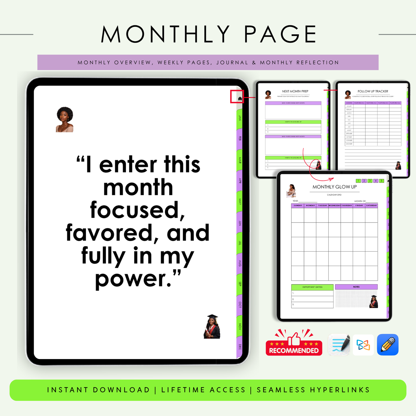 Girl on Fire Planner-Digital