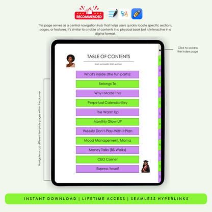 Girl on Fire Planner-Digital
