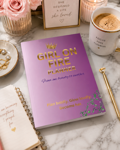 Girl on Fire Planner-Lilac Hardcover
